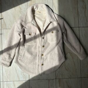Cozy Cream Sherpa Button-Up Jacket